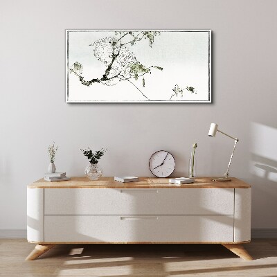 Schilderij op doek Een vogel op een tak