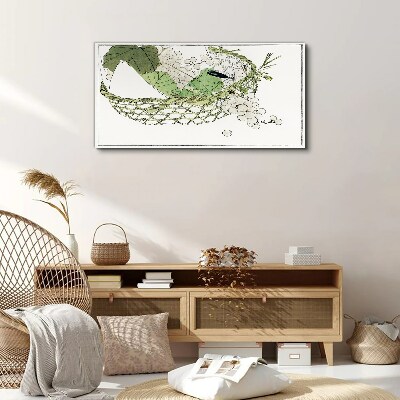 Canvas schilderij Groene fruitmand