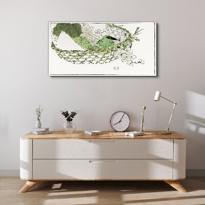 Canvas schilderij Groene fruitmand