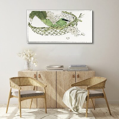 Canvas schilderij Groene fruitmand