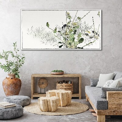 Schilderij op doek Een plantenlandschap in delicate tinten