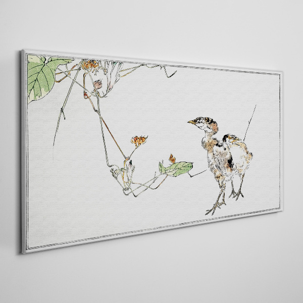 Foto op canvas Vogels tussen de vegetatie