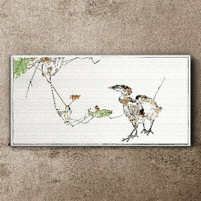 Foto op canvas Vogels tussen de vegetatie