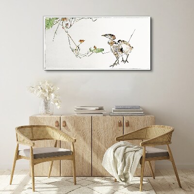 Foto op canvas Vogels tussen de vegetatie