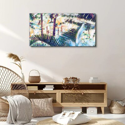 Foto op canvas Tropisch landschap in pastelkleuren