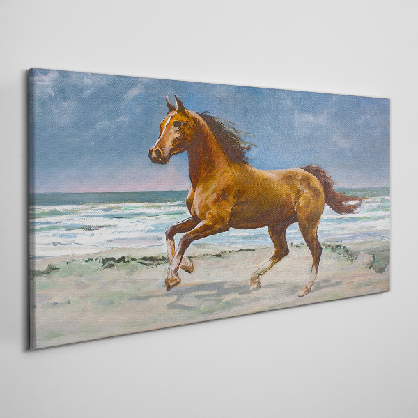 Foto op canvas Galopperend paard door onbekende kunstenaar