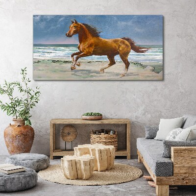 Foto op canvas Galopperend paard door onbekende kunstenaar