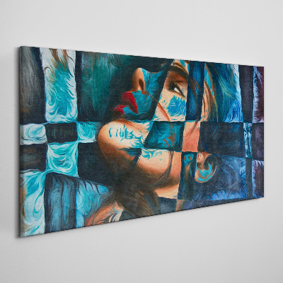 Schilderij op doek Fragmenten van emotie in kleur