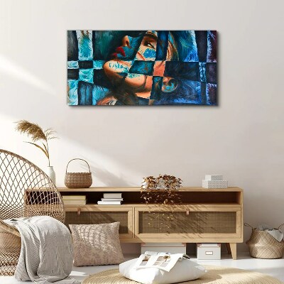 Schilderij op doek Fragmenten van emotie in kleur