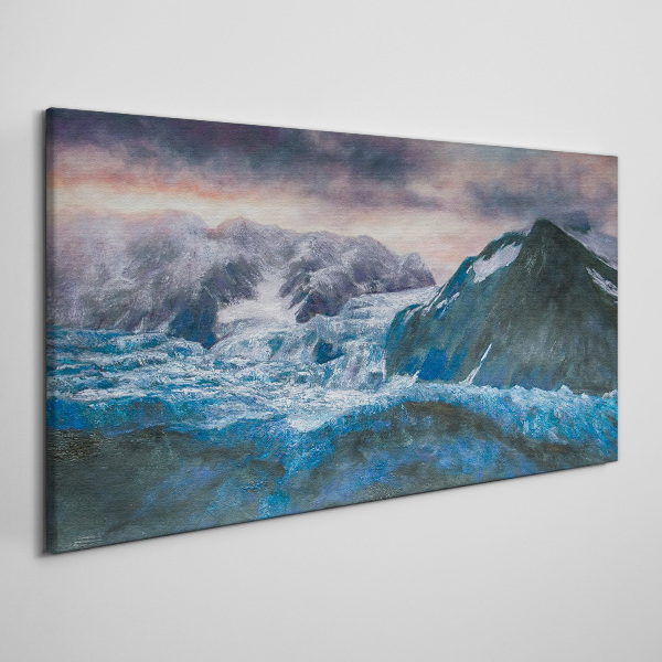 Foto op canvas IJzige berglandschappen