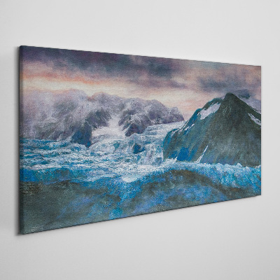 Foto op canvas IJzige berglandschappen