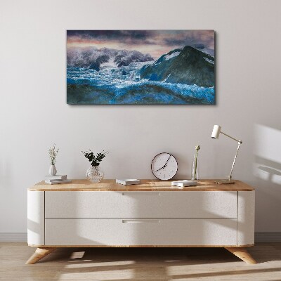 Foto op canvas IJzige berglandschappen