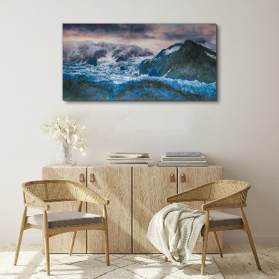 Foto op canvas IJzige berglandschappen