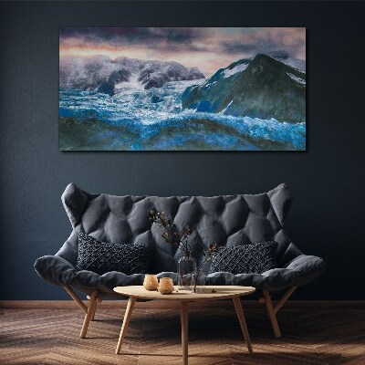 Foto op canvas IJzige berglandschappen
