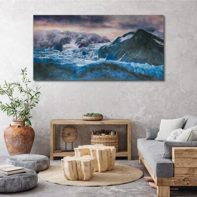 Foto op canvas IJzige berglandschappen