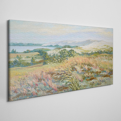 Foto op canvas Zomerveldlandschap