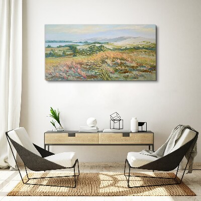 Foto op canvas Zomerveldlandschap