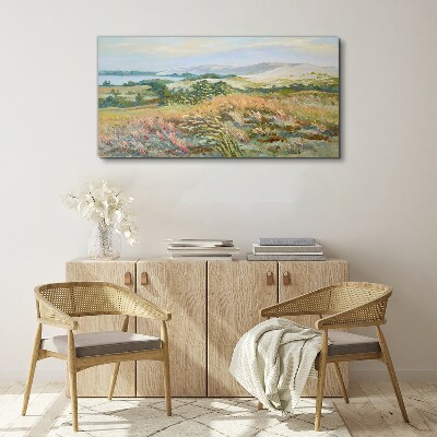 Foto op canvas Zomerveldlandschap