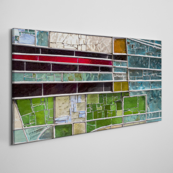 Canvas schilderij Abstract landschap in glas