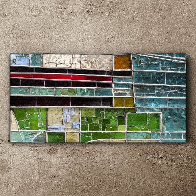Canvas schilderij Abstract landschap in glas