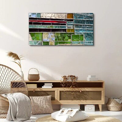 Canvas schilderij Abstract landschap in glas