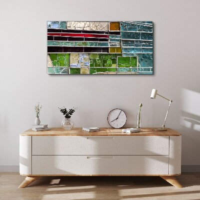 Canvas schilderij Abstract landschap in glas