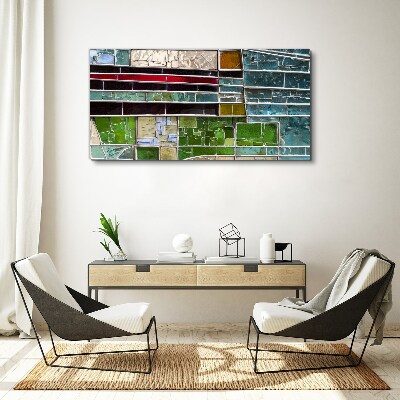 Canvas schilderij Abstract landschap in glas