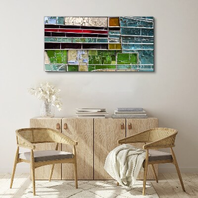 Canvas schilderij Abstract landschap in glas