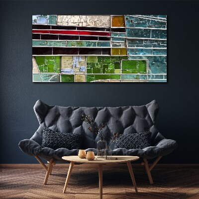 Canvas schilderij Abstract landschap in glas