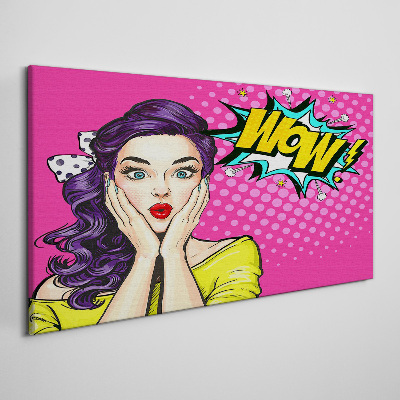Canvas schilderij Verrassing in Pop Art