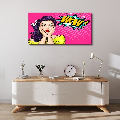 Canvas schilderij Verrassing in Pop Art