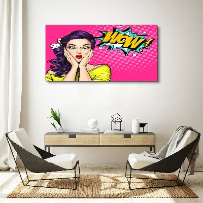 Canvas schilderij Verrassing in Pop Art
