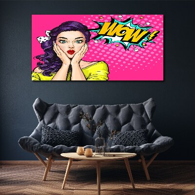 Canvas schilderij Verrassing in Pop Art