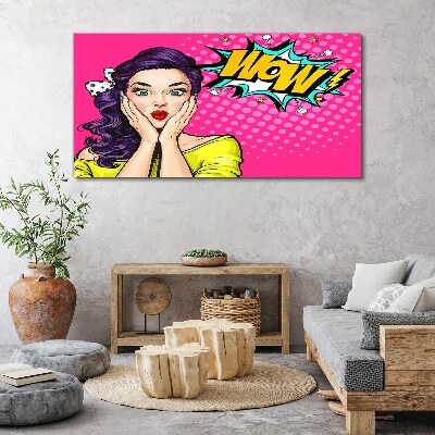 Canvas schilderij Verrassing in Pop Art