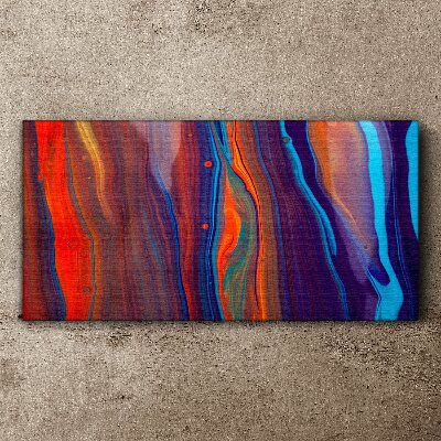Canvas schilderij Kleurrijke golven van abstracte dans