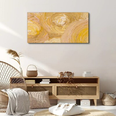 Foto op canvas Beige spiralen in zacht licht