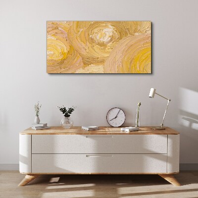 Foto op canvas Beige spiralen in zacht licht