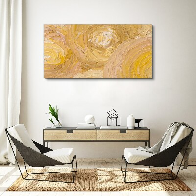 Foto op canvas Beige spiralen in zacht licht