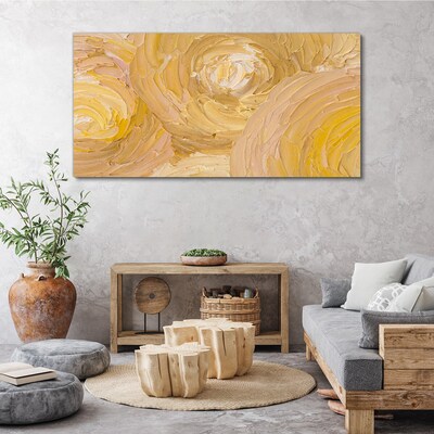 Foto op canvas Beige spiralen in zacht licht
