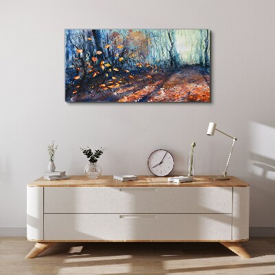 Schilderij op doek Herfststeegje