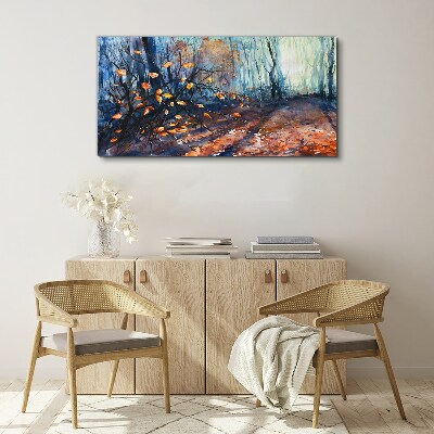 Schilderij op doek Herfststeegje