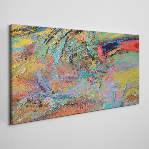 Schilderij op doek Kleurrijk abstract landschap