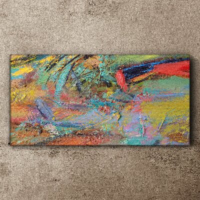 Schilderij op doek Kleurrijk abstract landschap