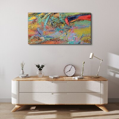 Schilderij op doek Kleurrijk abstract landschap