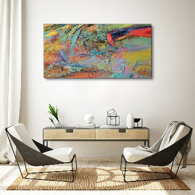 Schilderij op doek Kleurrijk abstract landschap