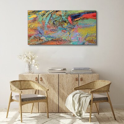 Schilderij op doek Kleurrijk abstract landschap