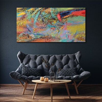 Schilderij op doek Kleurrijk abstract landschap