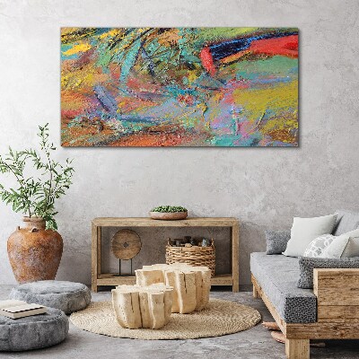 Schilderij op doek Kleurrijk abstract landschap