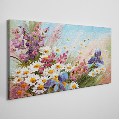 Schilderij op doek Een lenteboeket bloemen in de zon