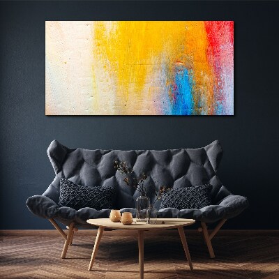 Foto op canvas Kleurrijke abstractie op een witte achtergrond